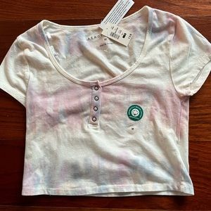 Aeropostale tie-die cropped tshirt